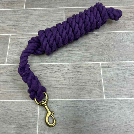 Cotton Lead Rope with Brass Snap