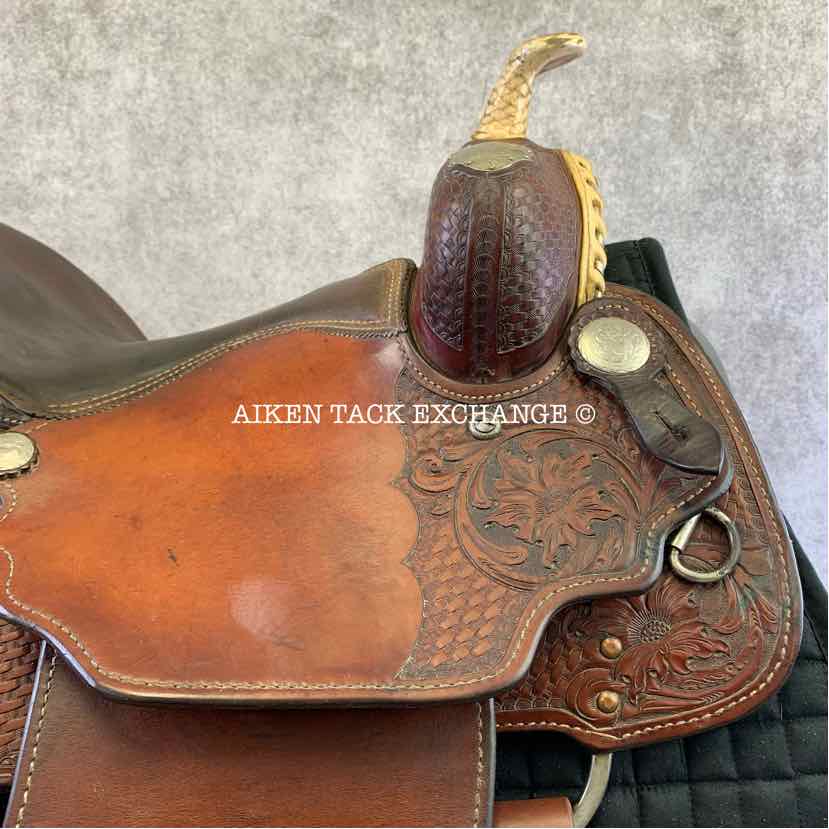 **SOLD** Billy Cook 900 Longhorn Superstars Western Saddle, 14.5" Seat, Wide Tree - Full QH Bars