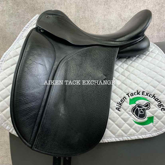 2006 County Perfection Dressage Saddle, 17.5" Seat, Medium Tree, Wool Flocked Panels