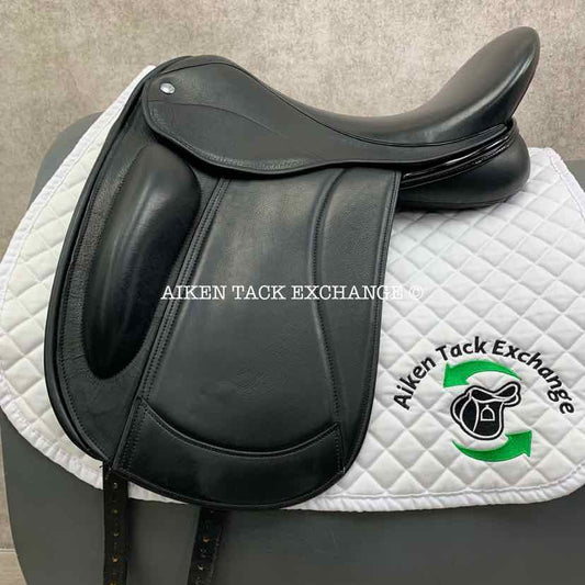 2015 Frank Baines Union Lux Monoflap Dressage Saddle, 18" Seat, Medium Wide Tree, Wool Flocked Panels