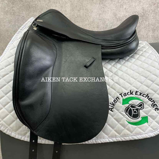 Jaguar by Harry Dabbs XKC Dressage Saddle, 17" Seat, Medium Wide Tree, Wool Flocked Panels, Buffalo Leather