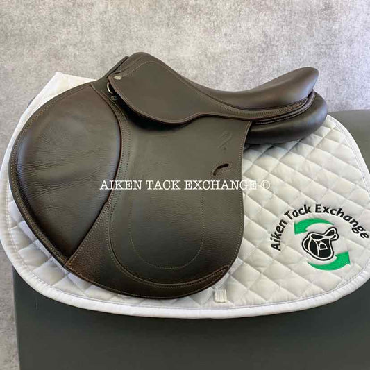 2020 Antares Contact Jump Saddle, 17" Seat, 1A Flap, Medium Tree, Foam Panels, Full Calfskin Leather