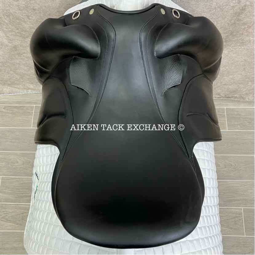 2016 Devoucoux Makila Lab Monoflap Dressage Saddle, 18" Seat, 3A Flap, Medium Wide Tree, D3D Panels, Full Buffalo Leather