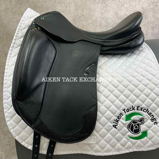 2016 Prestige Passion K Monoflap Dressage Saddle, 18'" Seat, 34 Tree - Medium Wide, Wool Flocked Panels