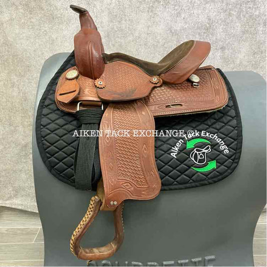 **SOLD** Canyon Rock Saddlery Children's Western Saddle, 13" Seat, Regular Tree - Semi QH Bars