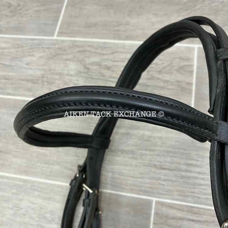 Stubben Leitrim Bridle with Crank Flash Noseband, Black, Size Full