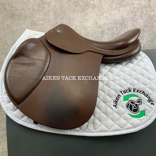 2010 Prestige Archimede 2 Close Contact Jump Saddle, 16.5" Seat, 32 Tree - Medium (Adjustable), Foam Panels