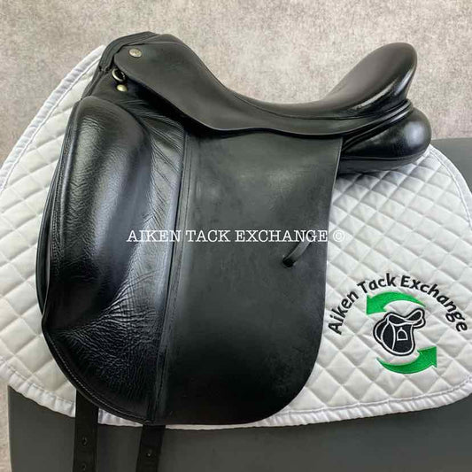 **On Trial** Patrick Saddlery Dressage Saddle, 17.5" Seat, Medium Wide Tree, Wool Flocked Panels