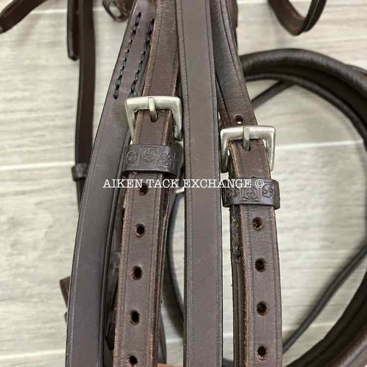 Stubben Switch 2-in-1 Snaffle & Weymouth Bridle, Brown, Size Full