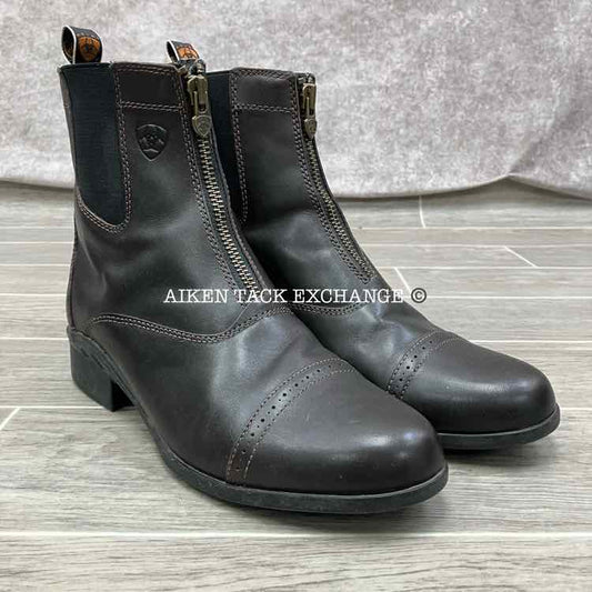 Ariat Heritage III Zip Paddock Boots, Size 10