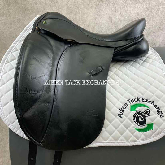 **On Trial** 2011 Ideal Jessica Professional Dressage Saddle, 17.5" Seat, Wide Tree, Wool Flocked Panels