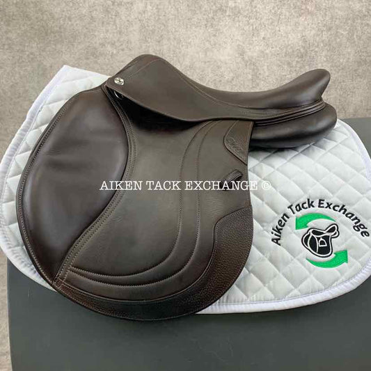 2021 CWD SE01 Close Contact Jump Saddle, 17" Seat, 3L Flap, Medium Tree, Foam Panels, Full Buffalo Leather