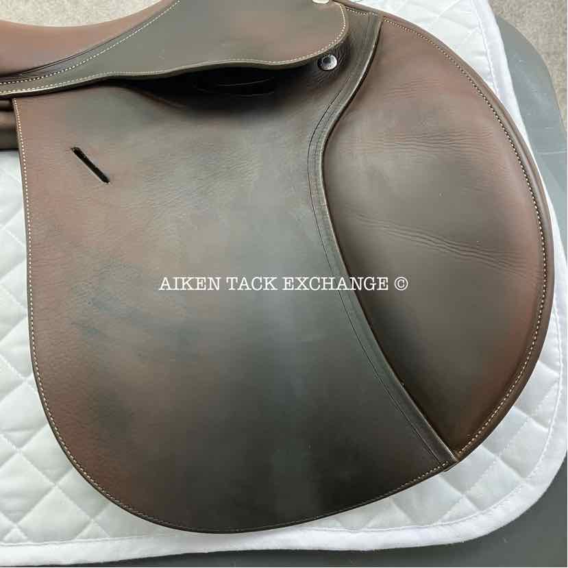 2018 Butet L-Seat (Semi Deep) Close Contact Jump Saddle, 17" Seat, 2 Flap, Medium Tree, Foam Panels