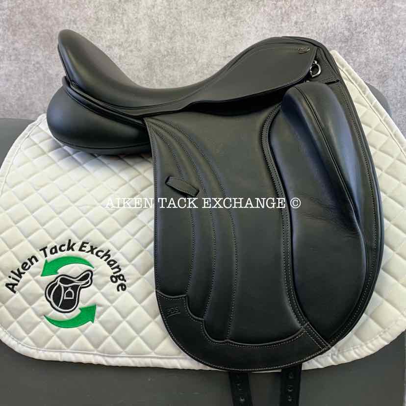 2020 PDS Carl Hester Delicato II Monoflap Dressage Saddle, 17" Seat, Adjustable Tree - Changeable Gullet, Wool Flocked Panels