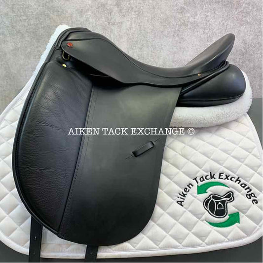 2008 Albion SLK Dressage Saddle, 17.5" Seat, Standard Flap, Medium Tree, Wool Flocked Panels