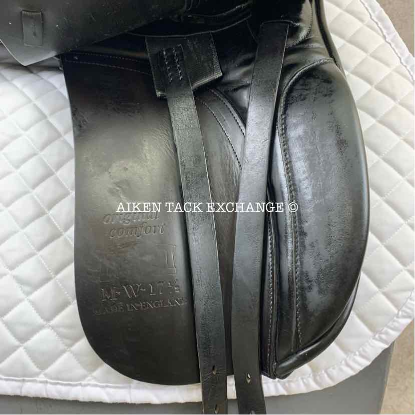 **SOLD** Albion Original Comfort Dressage Saddle, 17.5" Seat, Medium Wide Tree, Wool Flocked Panels