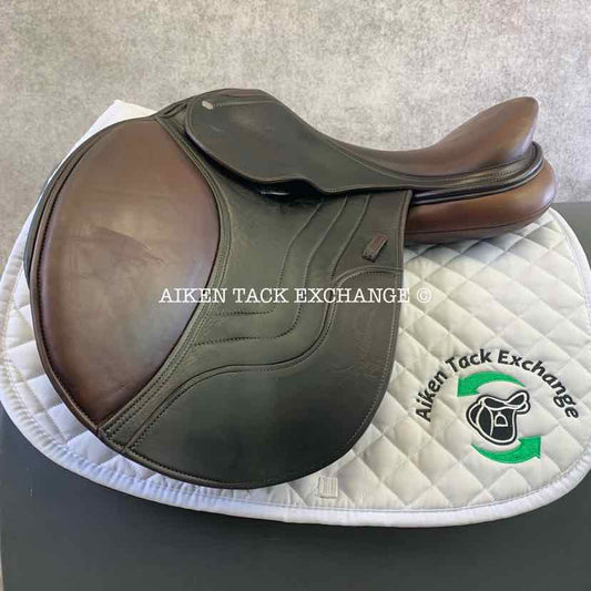 2014 Schleese Jete Close Contact Jump Saddle, 16.5" Seat, Adjustable AdapTree, Wool Flocked Panels