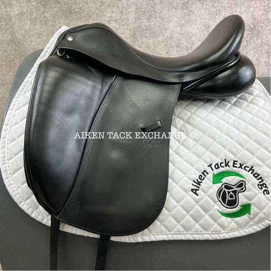 2014 Custom Saddlery Signature Steffen's Advantage Dressage Saddle, 17.5" Seat, Adjustable Tree, Wool Flocked Panels