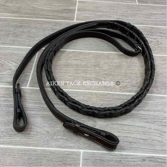 KL Select Square Raised Fancy Stitched Laced Reins, 55"