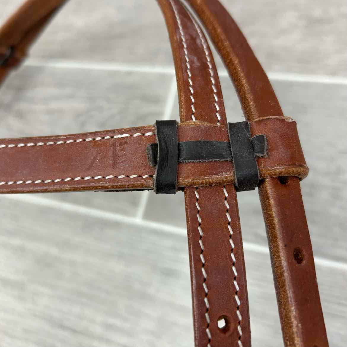 Leather Browband Headstall, No Reins