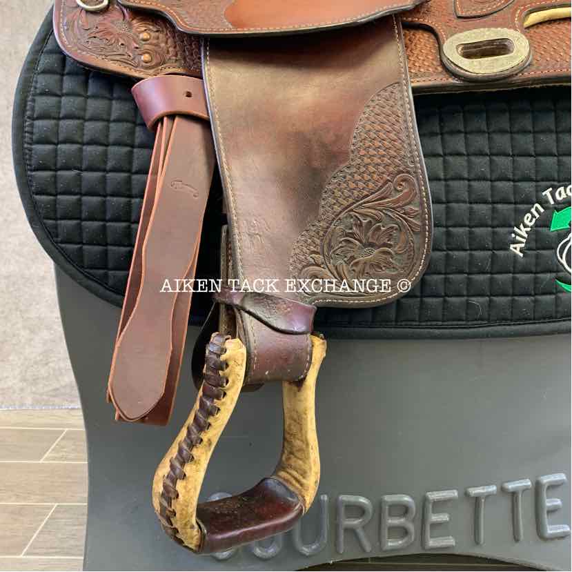 **SOLD** Billy Cook 900 Longhorn Superstars Western Saddle, 14.5" Seat, Wide Tree - Full QH Bars