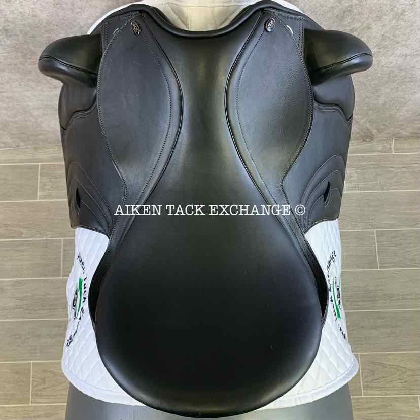 2019 PDS Carl Hester Delicato II Monoflap Dressage Saddle, 18" Seat, Adjustable Tree - Changeable Gullet, Wool Flocked Panels