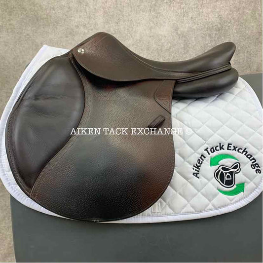 2021 CWD SE03 Close Contact Jump Saddle, 17.5" Seat, 3L Flap, Medium Tree, Foam Panels