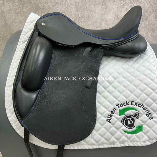 2023 Custom Saddlery Everest Monoflap Dressage Saddle, 18" Seat, Adjustable Tree, Wool Flocked Panels