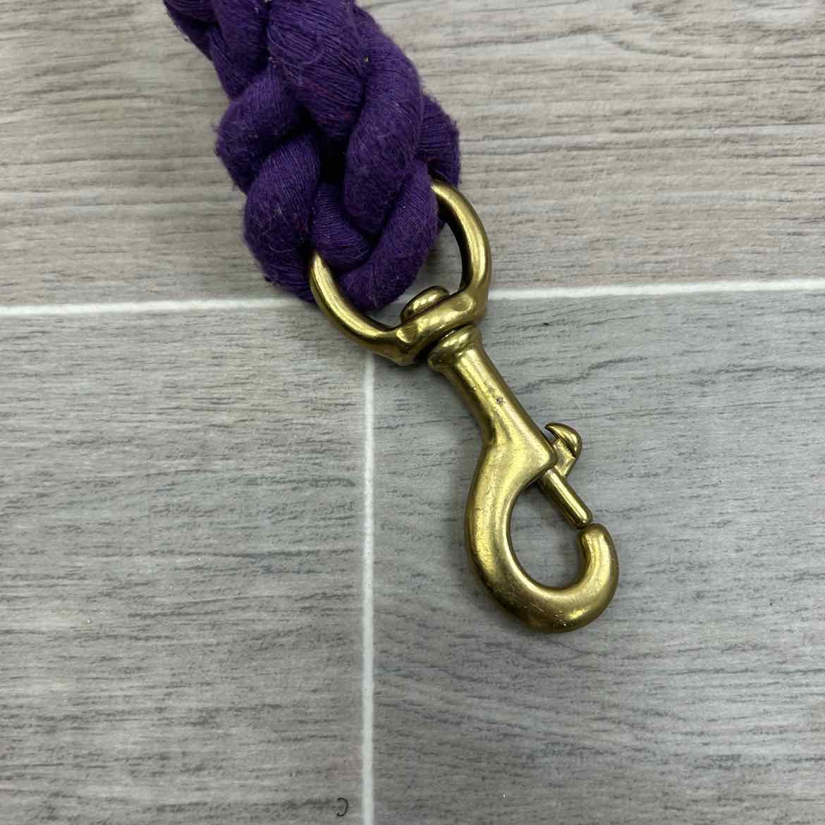 Cotton Lead Rope with Brass Snap