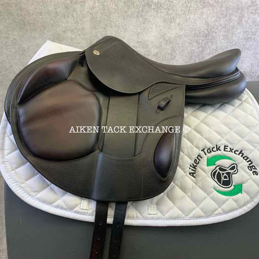 2021 CWD SE12 Monoflap Jump Saddle, 17.5" Seat, 2AA Flap, Medium Tree, Foam Panels, Full Buffalo Leather