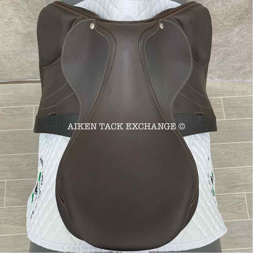 2023 Arion Atlas Close Contact Jump Saddle, 18" Seat, 2A Flap, Medium Tree, Foam Panels, Buffalo Leather, Comes with Matching Stirrup Leathers