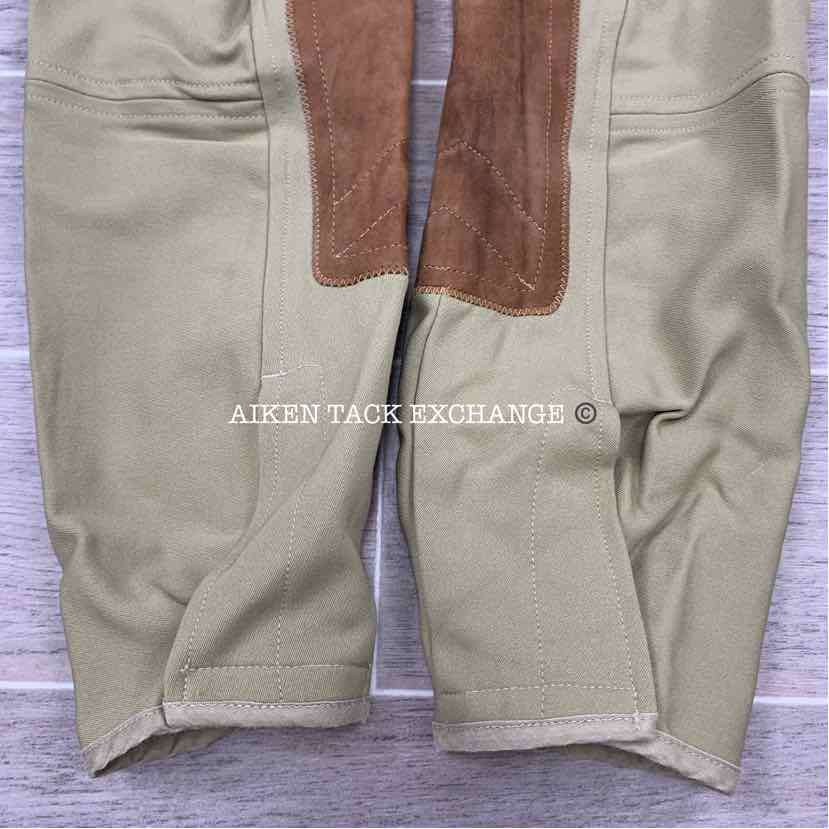 Tailored Sportsman Supreme Hunter Side Zip Knee Patch Breeches, Size 24