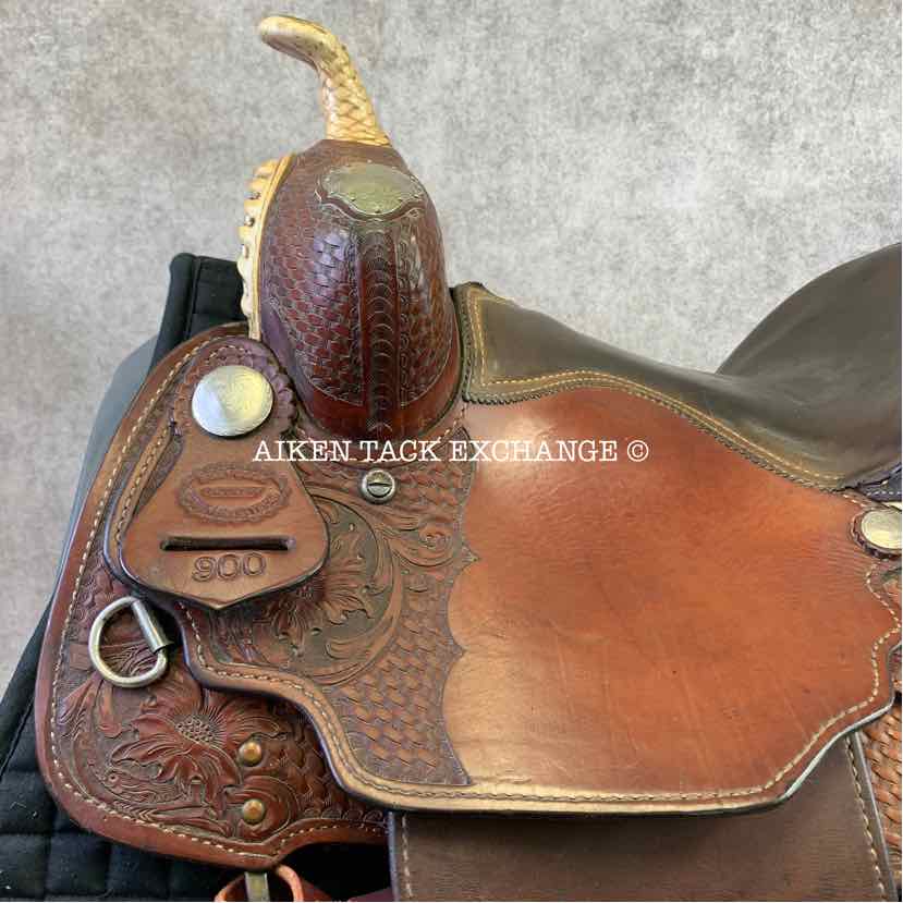 **SOLD** Billy Cook 900 Longhorn Superstars Western Saddle, 14.5" Seat, Wide Tree - Full QH Bars