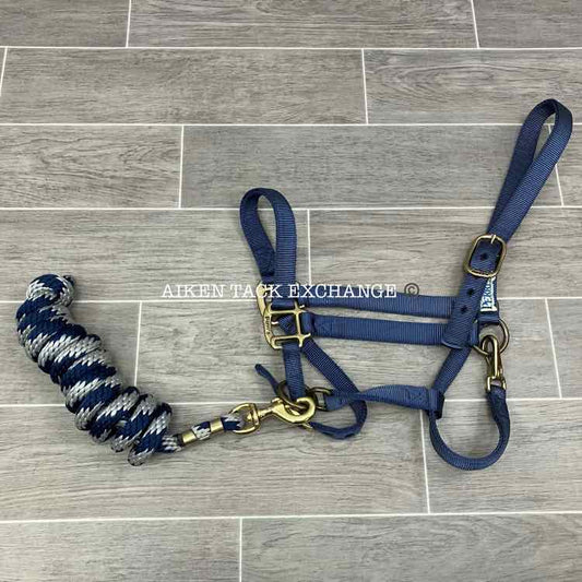 Perri's Nylon Halter with Matching Lead Rope, Oversize