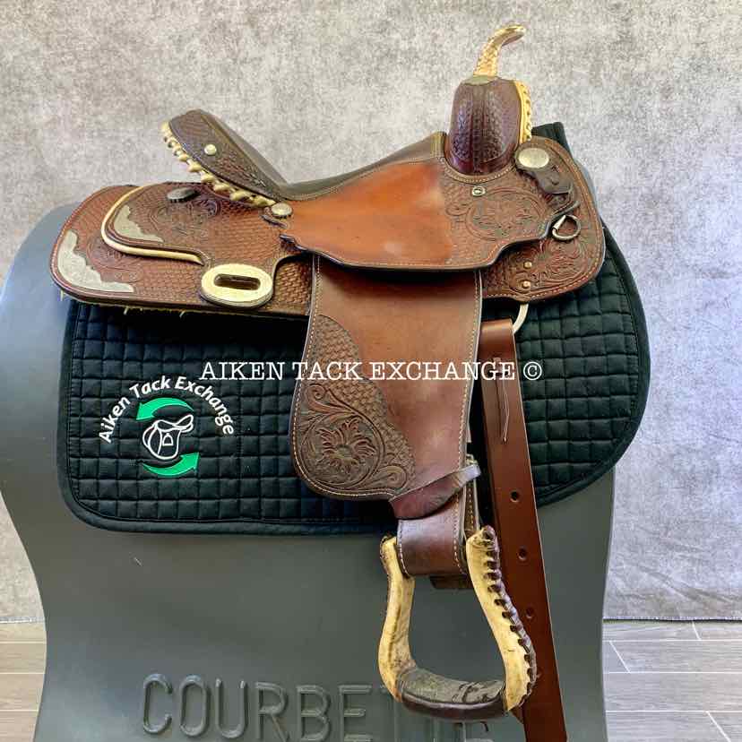 **SOLD** Billy Cook 900 Longhorn Superstars Western Saddle, 14.5" Seat, Wide Tree - Full QH Bars