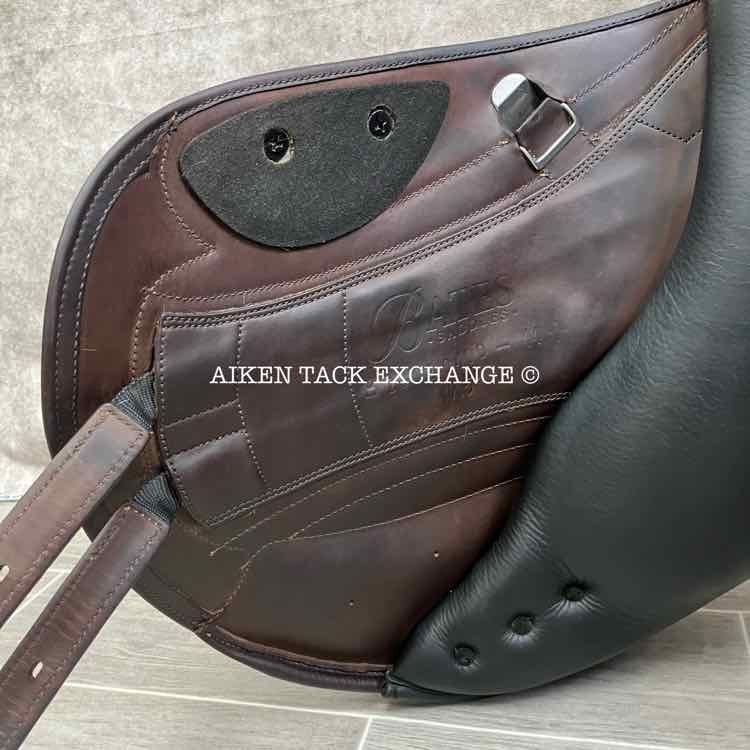 **SOLD** 2023 Bates Advanta Monoflap Eventing Jump Saddle, 17.5" Seat, Adjustable Tree - Changeable Gullet, CAIR Panels