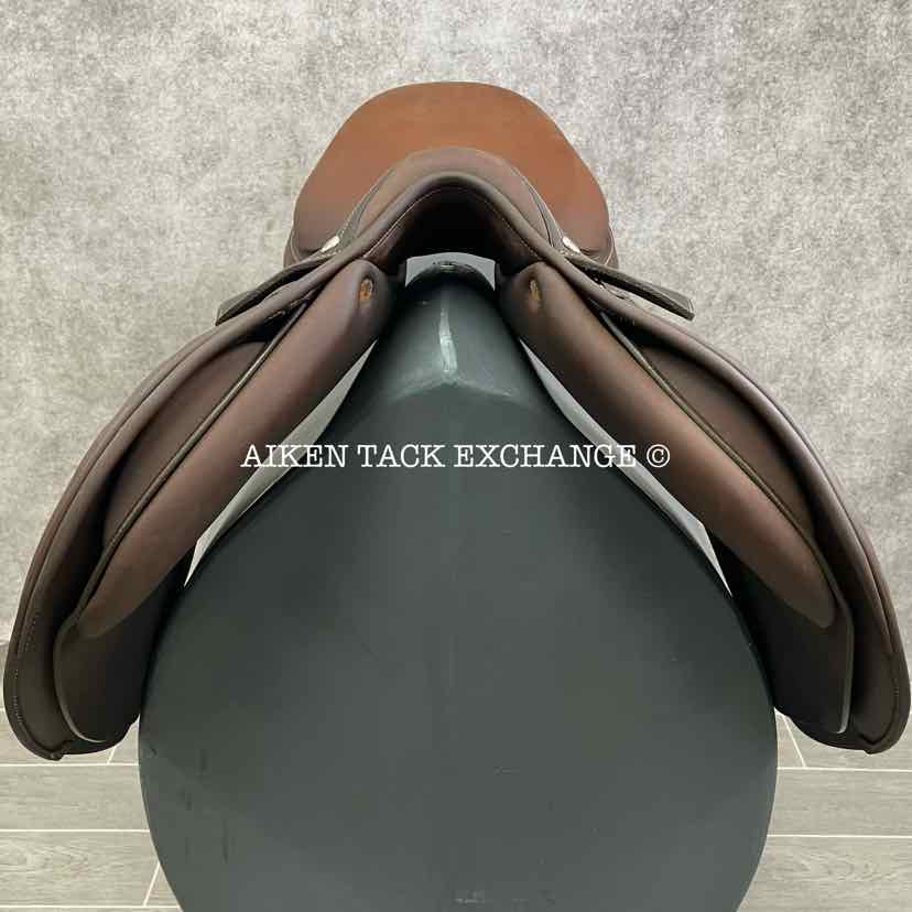 2018 Butet L-Seat (Semi Deep) Close Contact Jump Saddle, 17" Seat, 2 Flap, Medium Tree, Foam Panels