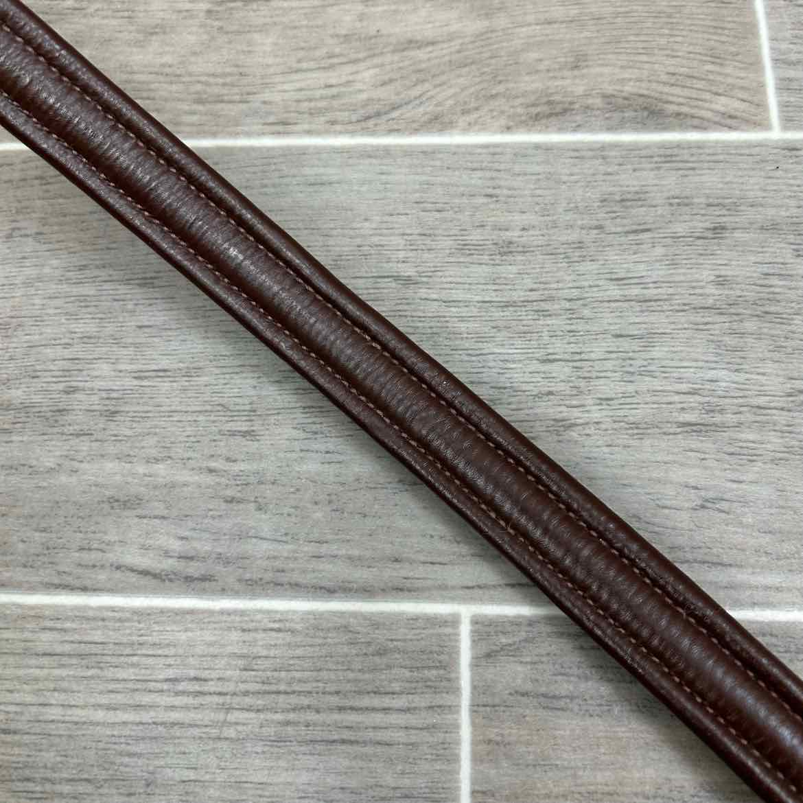 Padded Raised Browband, Brown, Size Full