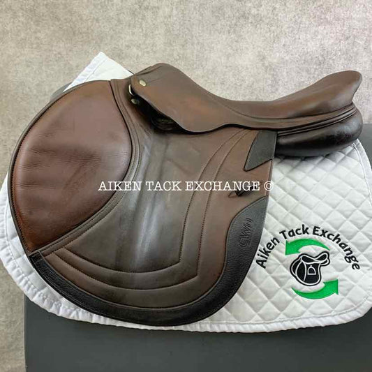 2010 CWD SE02 Close Contact Jump Saddle, 18.5" Seat, 4C Flap, Medium Tree, Foam Panels, Buffalo Leather