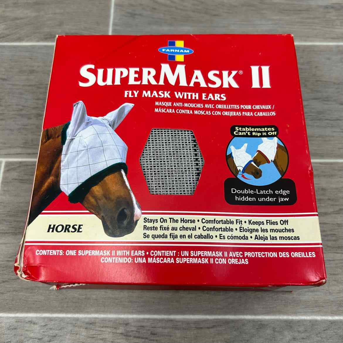 Farnam SuperMask II Fly Mask with Ears, Size Full