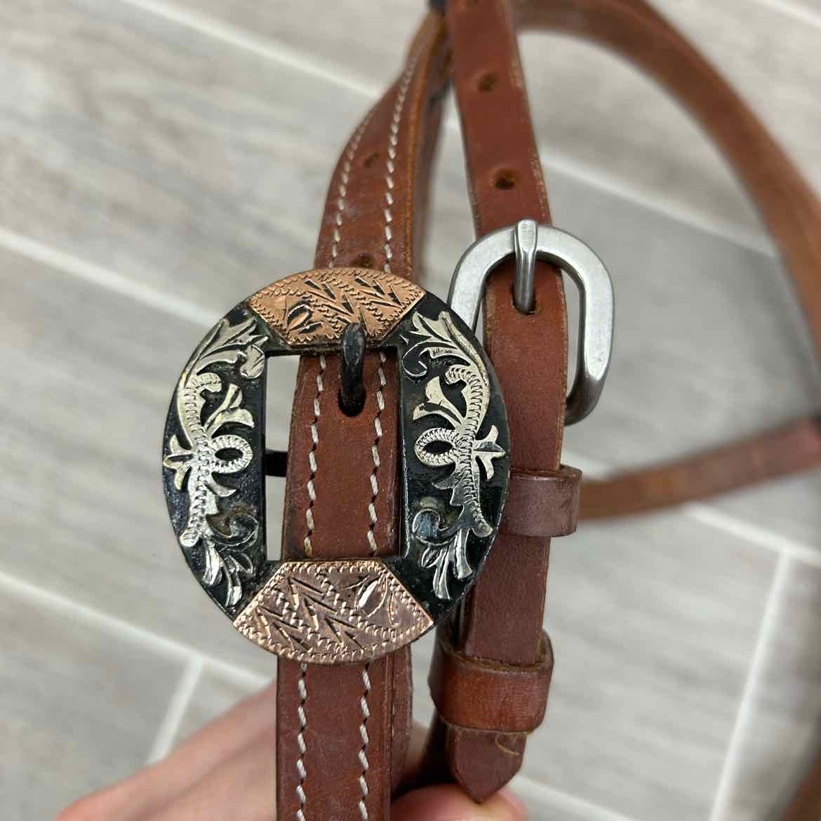 Leather Browband Headstall, No Reins