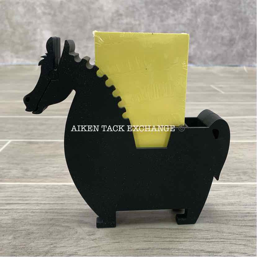 Metal Horse Shaped Memo Pad & Pen Holder