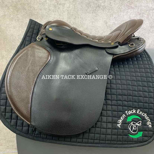 Collegiate Ruiz Diaz All Purpose Endurance Saddle, 18.5" Seat, Medium Tree, Wool Flocked Panels