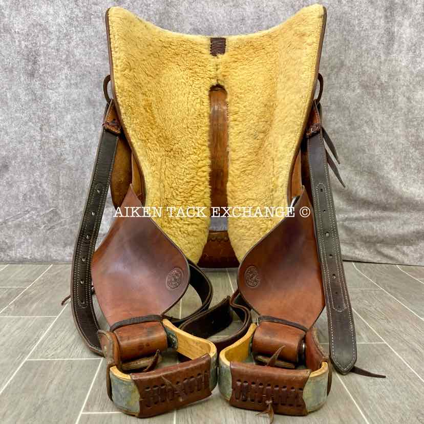 **SOLD** Craig Johnson Bob Moline Oxbow Saddlery Reining Western Saddle, 16.5" Seat, PerformFlex Wide Tree - Full QH Bars