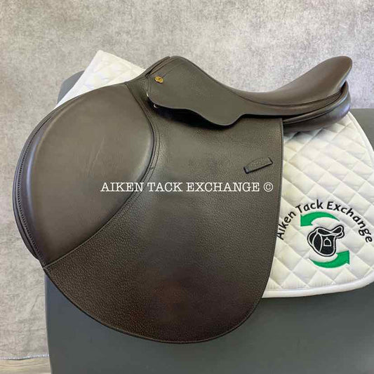 **SOLD** Exselle Close Contact Jump Saddle, 17.5" Seat, Extra Forward & Long XL Flap, Medium Tree, Foam Panels