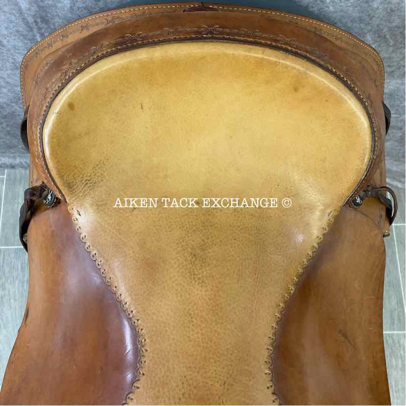 **SOLD** Craig Johnson Bob Moline Oxbow Saddlery Reining Western Saddle, 16.5" Seat, PerformFlex Wide Tree - Full QH Bars