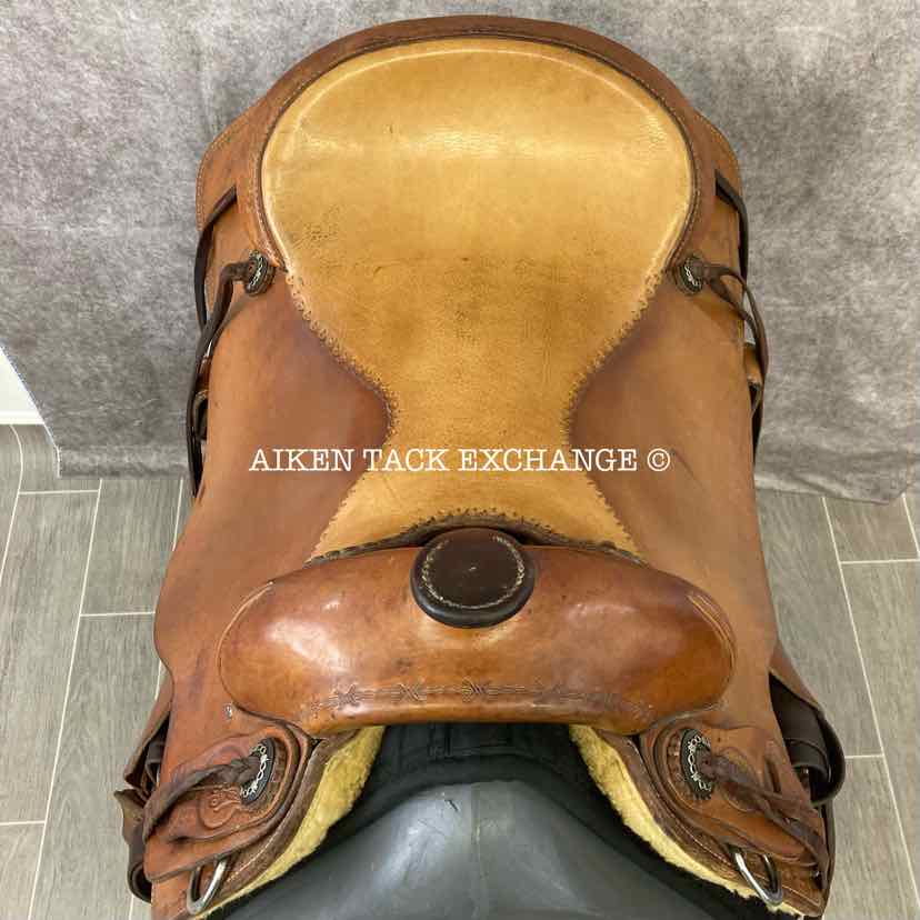 **SOLD** Craig Johnson Bob Moline Oxbow Saddlery Reining Western Saddle, 16.5" Seat, PerformFlex Wide Tree - Full QH Bars