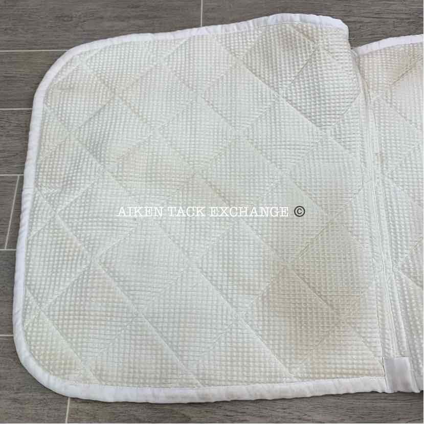 Arion Dressage Saddle Pad, White (has stains)