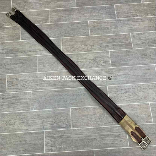Tory Leather Girth with Elastic at One End 50"