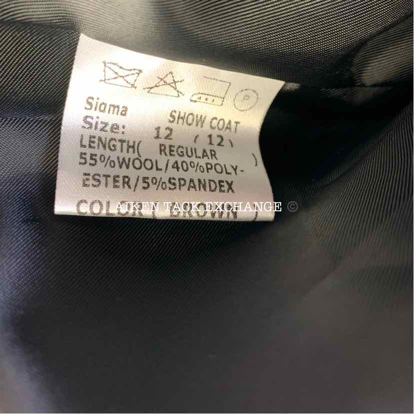 Sigma Show Coat, Size 12 R